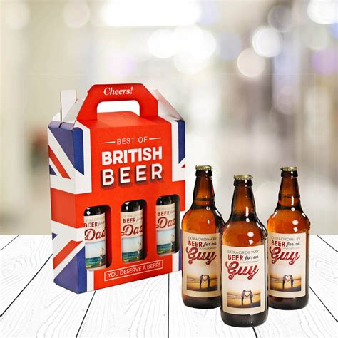 Personalised Beer Six Pack By Best Of British Beer