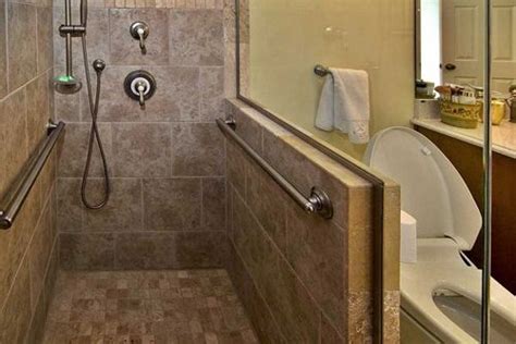 Lower the curb on the shower for easy wheelchair access. mosby accessible shower How to Make Your Home More ...