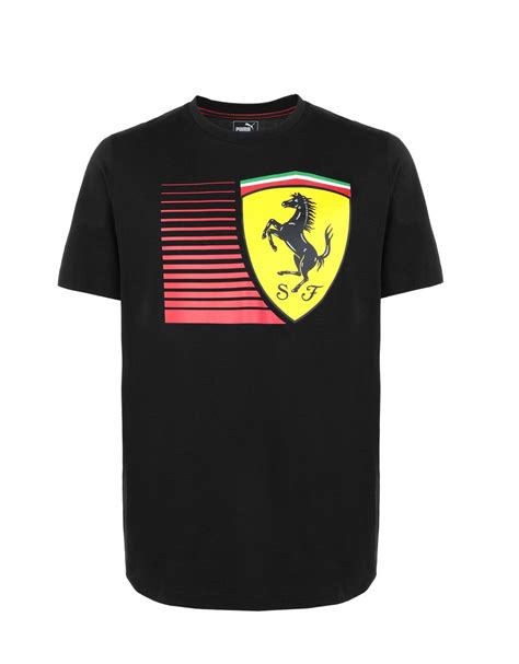 The lowest prices, the best range. Ferrari Men's short-sleeve Puma T-shirt with yellow Shield Man | Scuderia Ferrari Official Store