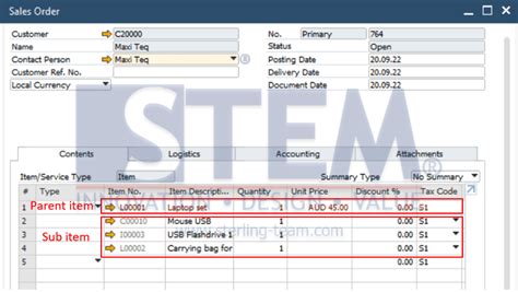 Know The Bom Type In Sap Business One Part 1 Sales Type Sap Business