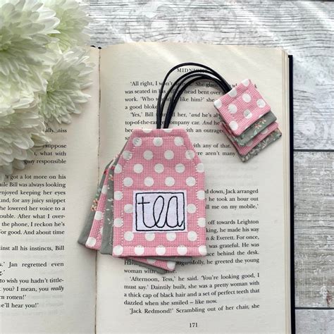 Tea Bag Bookmark Tea Lover T Reading Ts For Book Etsy
