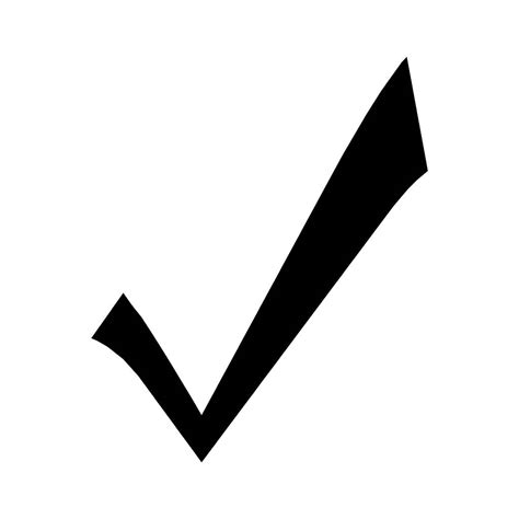 Simple Black Tick Symbol Clipart Best