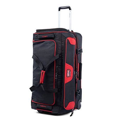 Travelpro Bold Drop Bottom Wheeled Rolling Duffel Bag Red Inch