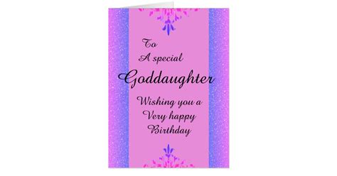 To A Special Goddaughter Big Birthday Card