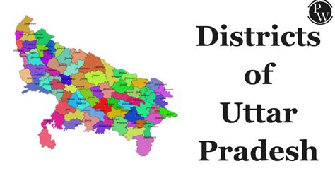 Districts Of Uttar Pradesh Population Area Map