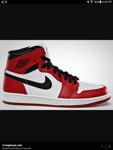 Shoes Air Jordan Air Force 1s Red Black White High Tops Wheretoget