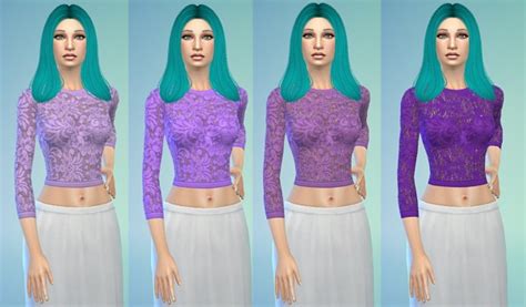 Alaina Vesna Lace Crop Top Sims 4 Downloads