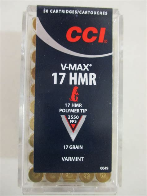 Munition Cci 17 Hmr Polymer Tip 17grs