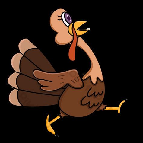 Running Turkey Clipart