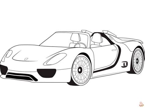 Bucurați-vă de pagini de colorat porsche gratuite pentru copii