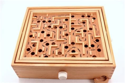 Vintage Wooden Marble Labryinth Maze Game By Kidscornervintage