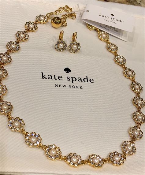 Delicate And Feminine Necklace And Earrings Set From Kate Spade