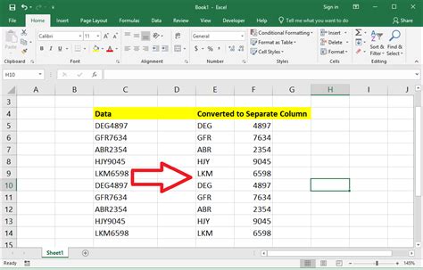 Learn New Things Ms Excel How To Convert Text Into Separate Columns