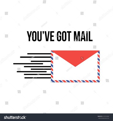 Youve Got Mail Poster Banner Logo Vector De Stock Libre De Regalías