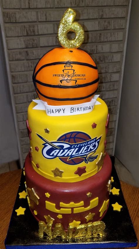 Cleveland Cavaliers Basketball Cake Lbj Basketball Cake Cake Sweets