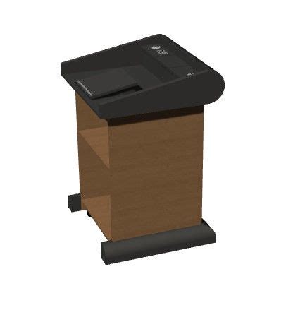 Wooden Simple Designed Podium D Model Dm Fromat Thousands Of Free