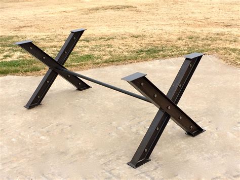 Industrial style crank base dining tables these are truly a statement piece built from cast iron and solid steel with working cranks to adjust the dining table. Custom Made I Beam Table Base | For the Home | Pinterest ...