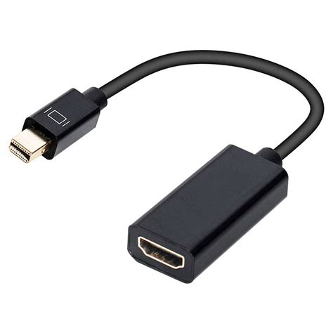 Mini DisplayPort To HDMI Adapter Mini DP To HDMI In Black Walmart