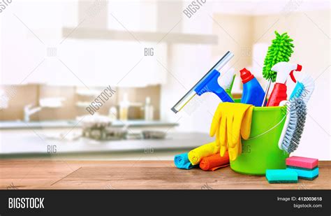 Cleaning Items Bucket Image And Photo Free Trial Bigstock
