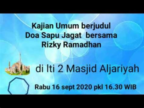 Maybe you would like to learn more about one of these? Doa Sapu Jagat - YouTube