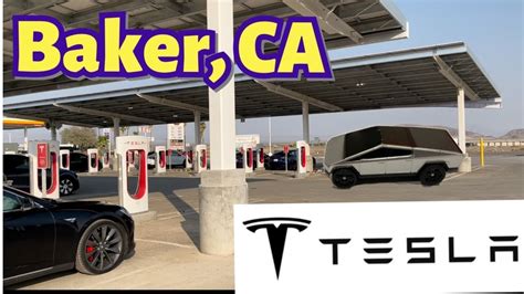 Baker California Tesla Supercharger Station 40 Stations 150kw And A