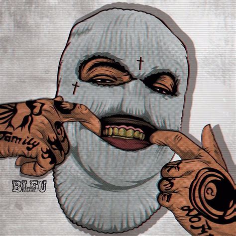 Gangsta Ski Mask Drawing