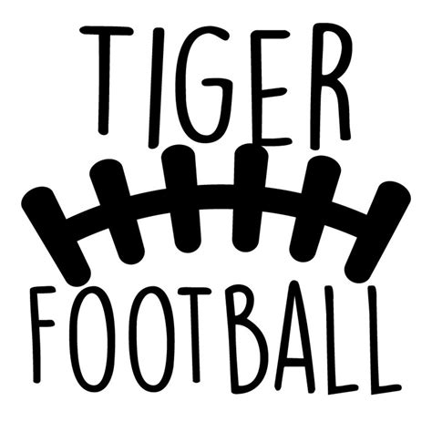 Tigers Football SVG File Etsy UK