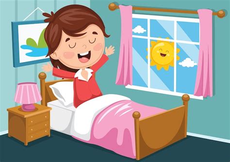 Premium Vector Illustration Of Kid Waking Up