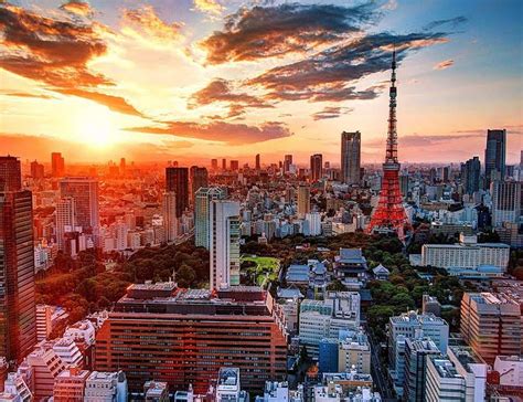 1920x1080px 1080p Free Download Sunset In Tokyo Japan City