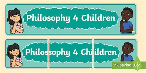 Philosophy 4 Children Display Banner Lenseignant A Fait