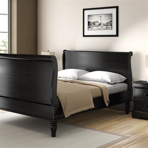 Sierra Living Concepts Midnight Empire California King Size Sleigh Bed 7pc Bedroom Set Shop