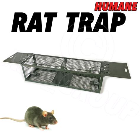 Rat Trap Metal Rat Catcher Humane Non Killing Reusable Pest Control