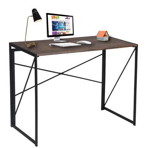 Coavas Folding Desk No Assembly Required 40 Writing Computer Desk