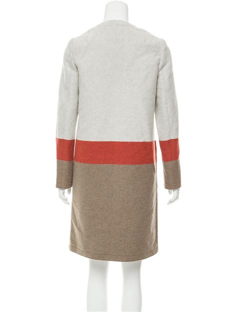 Tory Burch Long Colorblock Coat Clothing Wto98115 The Realreal
