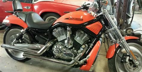 This harley is slightly customized, lowered and has a custom paint job and a great sounding screaming eagle exhaust. 2004 Harley Davidson VRSC V-Rod Orange 10k miles Like NEW ...