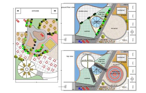 Best D Dwg Drawing Garden Landscape Design With Helipad Autocad File My Xxx Hot Girl