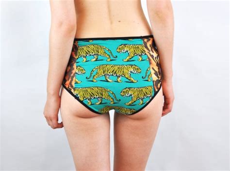 Tiger Print High Waist Panties