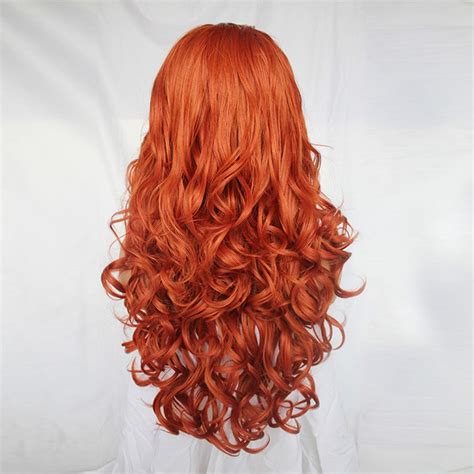 Copper Red Wigs Lace Front Wig Long Curly Hair Big Wave Etsy