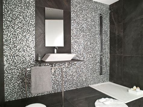 Home decoration tips & pictures. Imperia Mix Silver-Grey - Modern - Bathroom - New York ...