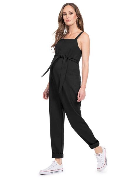 Black Maternity And Nursing Overalls In 2020 Maternity Clothes