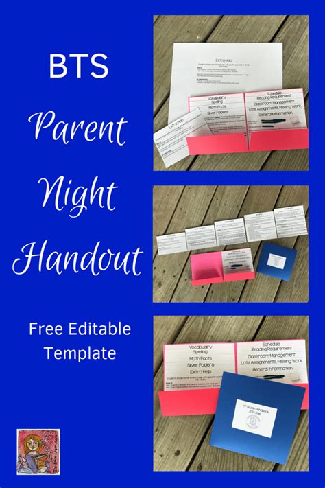 Back To School Parent Night Handout Classroom Freebies