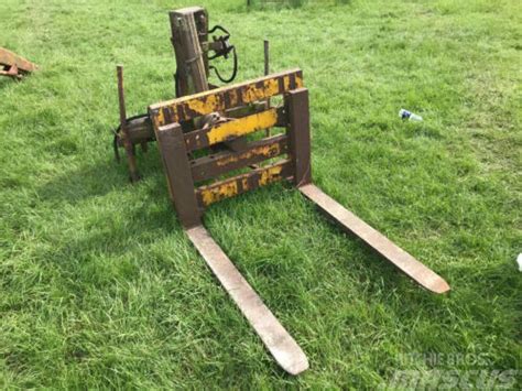 Set Of 3 Point Linkage Rotating Pallet Forks Royaume Uni D