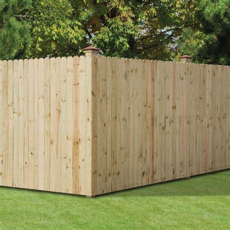 6 Ft X 8 Ft Pressure Treated Pine Dog Ear Stockade Fence Panel 102561