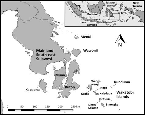 1 The Islands Of South East Sulawesi The Main Panel Shows The Core Download Scientific