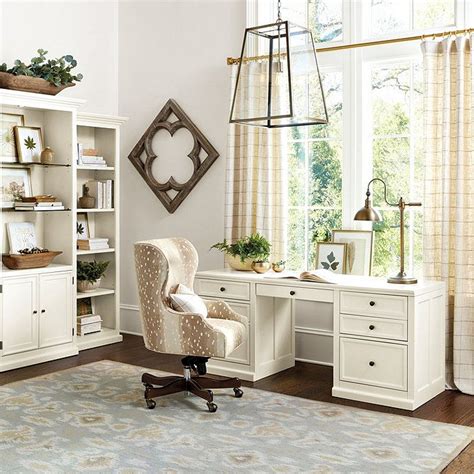 Tuscan Standard Executive Desk Ballard Designs Cozy Home Office