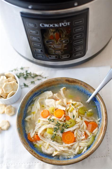 Pressure Cooker Chicken Orzo Soup Recipe This Easy And Delicious