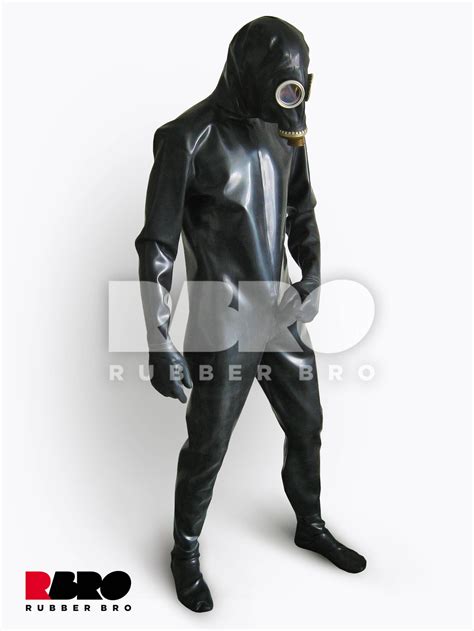heavy latex rubber suit overall 0 8 mm etsy