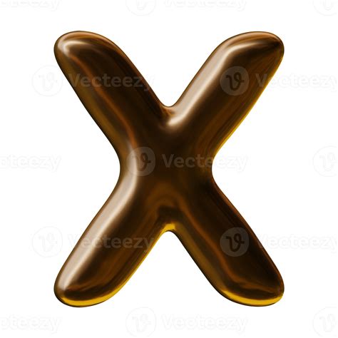 Alphabet Letter X In 3d Render 19552833 Png