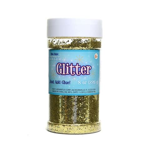 Glitter Gold 8 Oz Shaker Bottle Pack Of 3