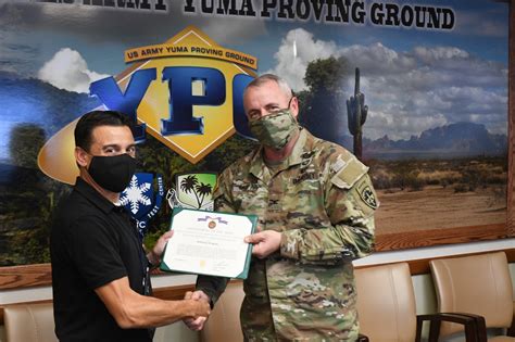 yuma proving ground ammunition and armaments division excels in inspection article the